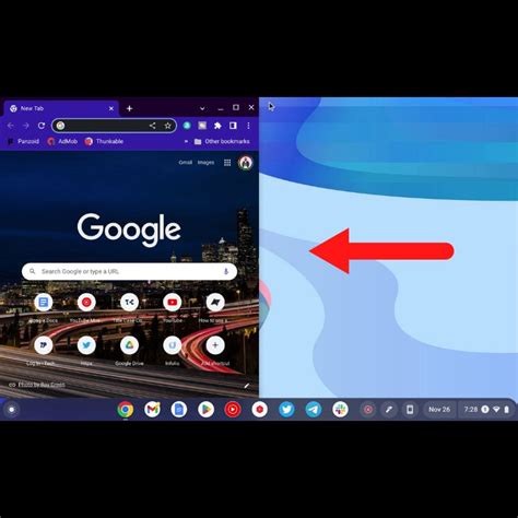 Split Screen on a Chromebook with Snap Layouts