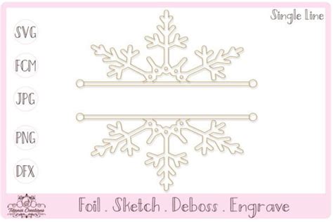 Unleash Your Creative Side with Our Stunning Split Snowflake Svg Free - Get Yours Now!