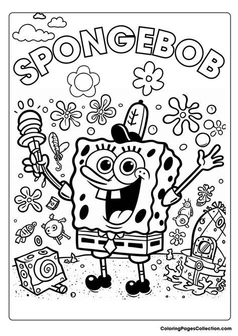 Sponge Coloring Pages