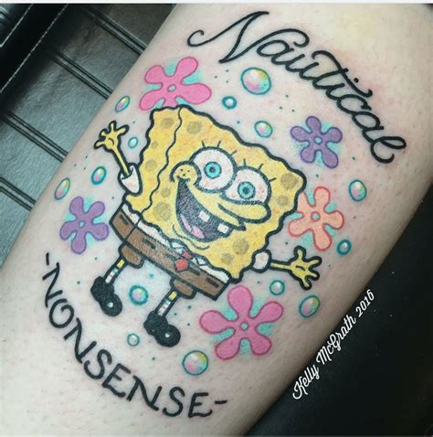 Spongebob Mom Tattoo Amazing Artistic Tattoo's
