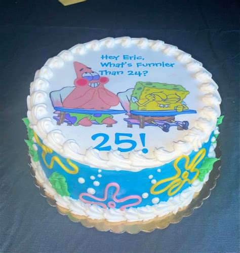 Spongebob 25 Cake