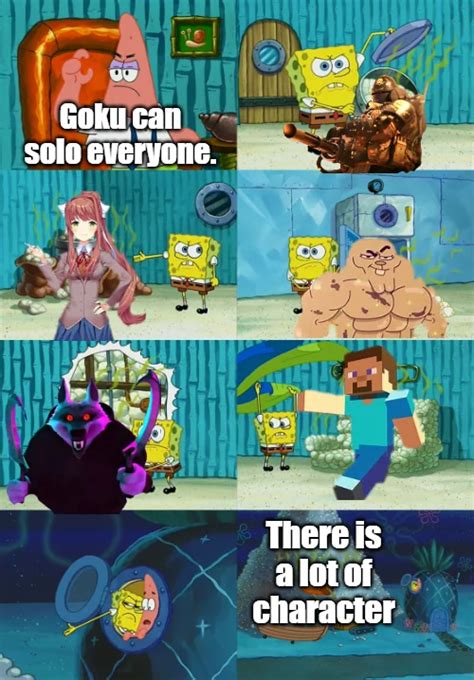 Spongebob Dragon Ball Z Meme