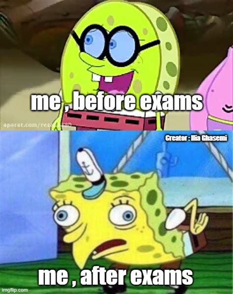 Spongebob Exam Question Meme