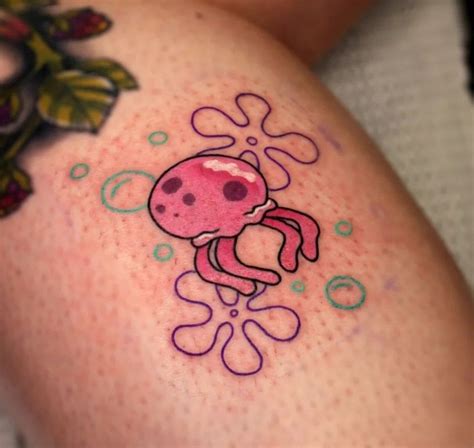 Spongebob Jellyfish Tattoo