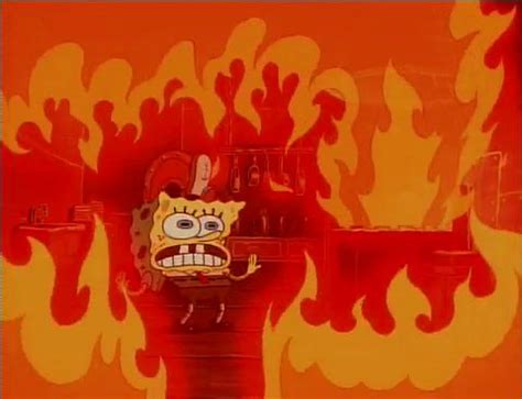 Spongebob Meme Burning