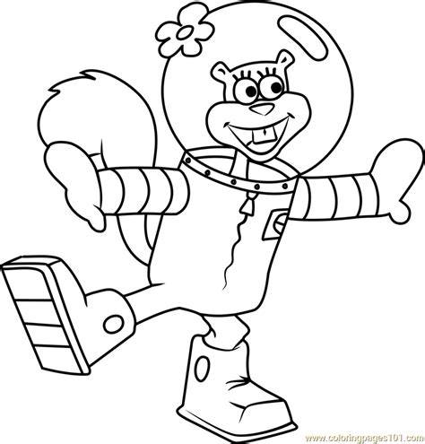 Spongebob Sandy Coloring Pages