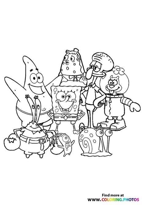 Spongebob Squarepants Coloring Pages
