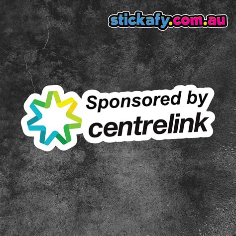 Sponsored By Centrelink Sticker