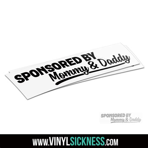 Sponsored By Daddy Sticker