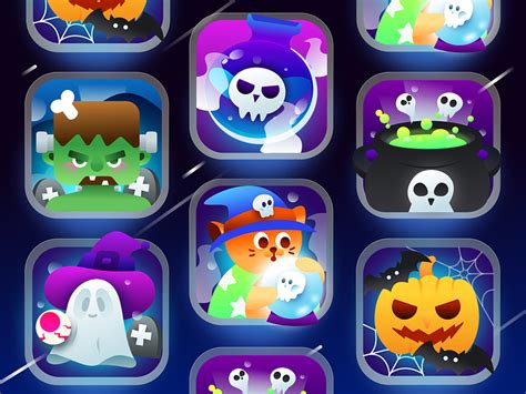 Spooky App Icon Design Elements
