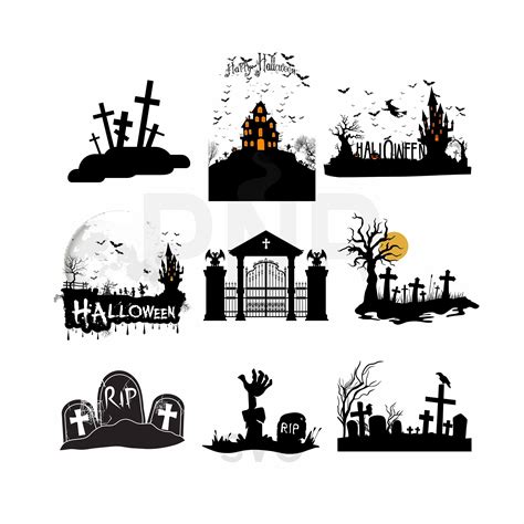 Download Spooky Cemetery SVG File - SVG Design Images