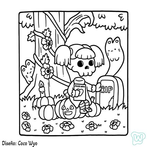 Spooky Coloring Page