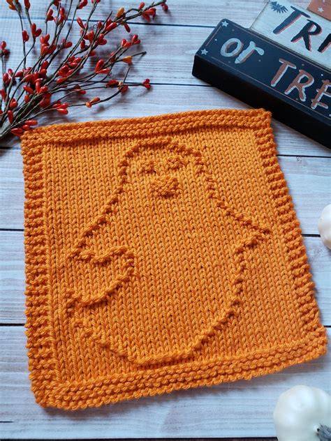 Spooky Ghost Dishcloth