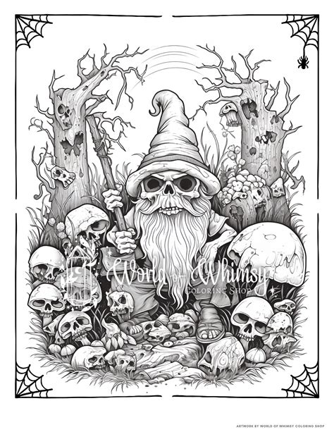 Spooky Gnome Drawings
