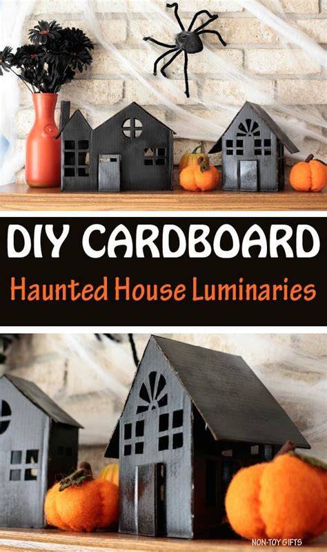 Spooky Halloween Decorations With Cardboard Boxes