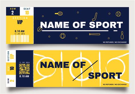 Sporting Event Ticket Template