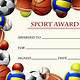 Sports Award Certificate Template