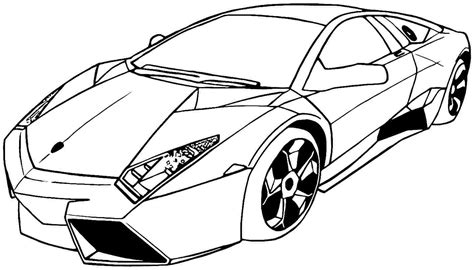 Sports Car Printable Coloring Pages