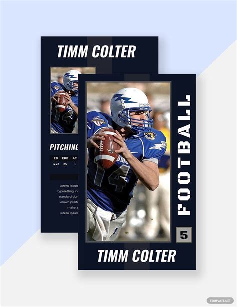 Sports Trading Card Template