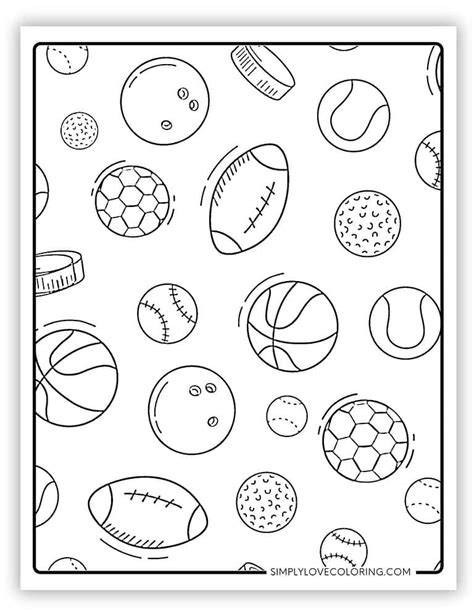 Sports Balls Coloring Pages