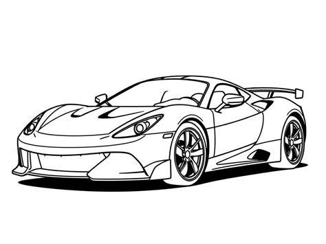 Sports Car Coloring Page