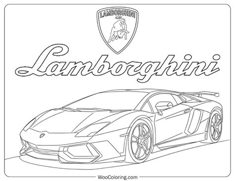 Sports Car Coloring Pages Lamborghini