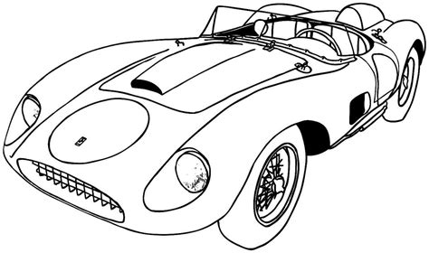 Sports Car Printable Coloring Pages