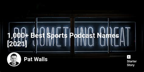 Sports Podcast Names
