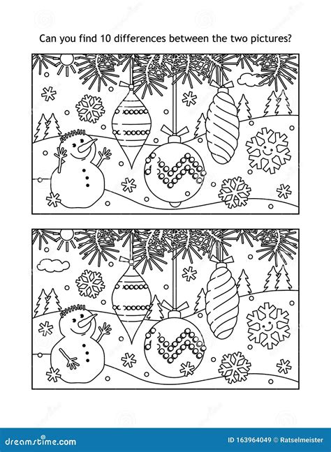 Spot The Difference Christmas Printable