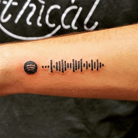 Spotify Code Tattoo