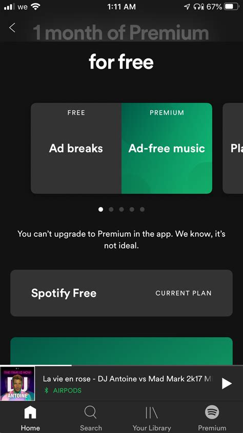 Spotify Premium on iOS