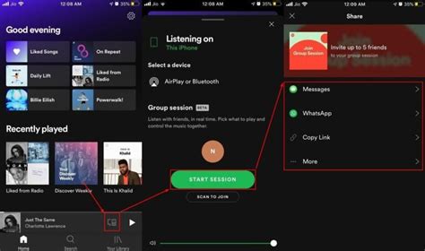 Spotify Shared Session