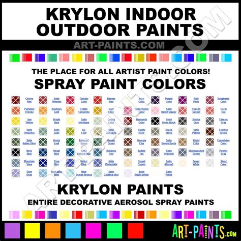 Spray Paint Color Chart Krylon