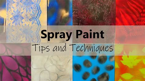 Spray paint techniques