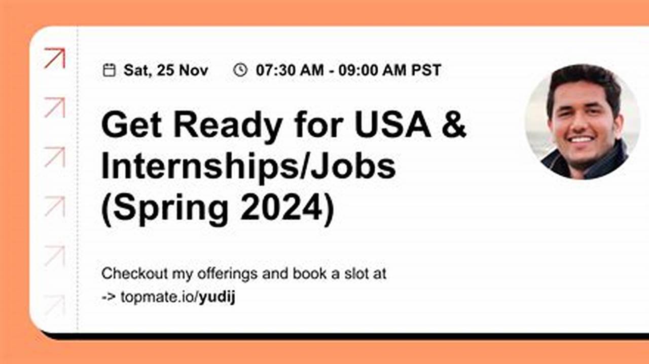 Spring 2024 Internships Usa