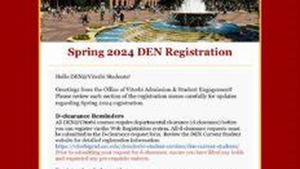 Spring 2024 Registration Dates Usc