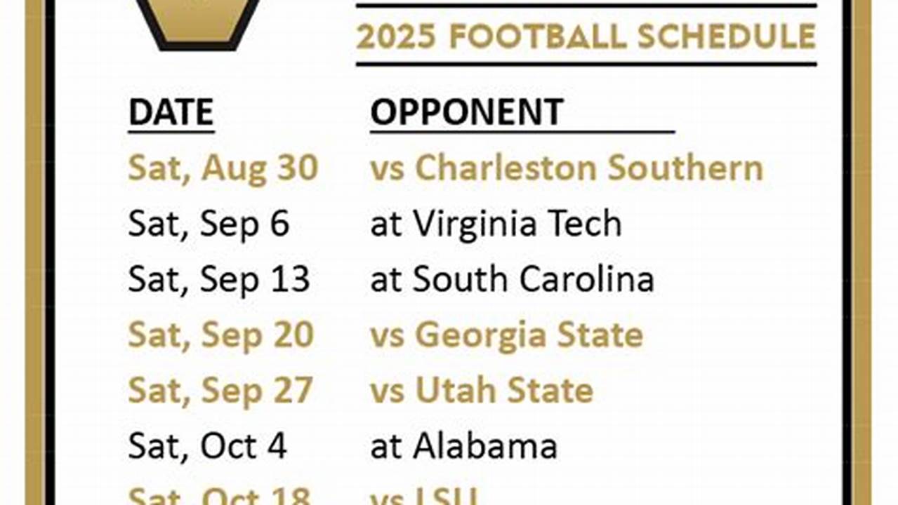 Spring 2025 Vanderbilt Calendar