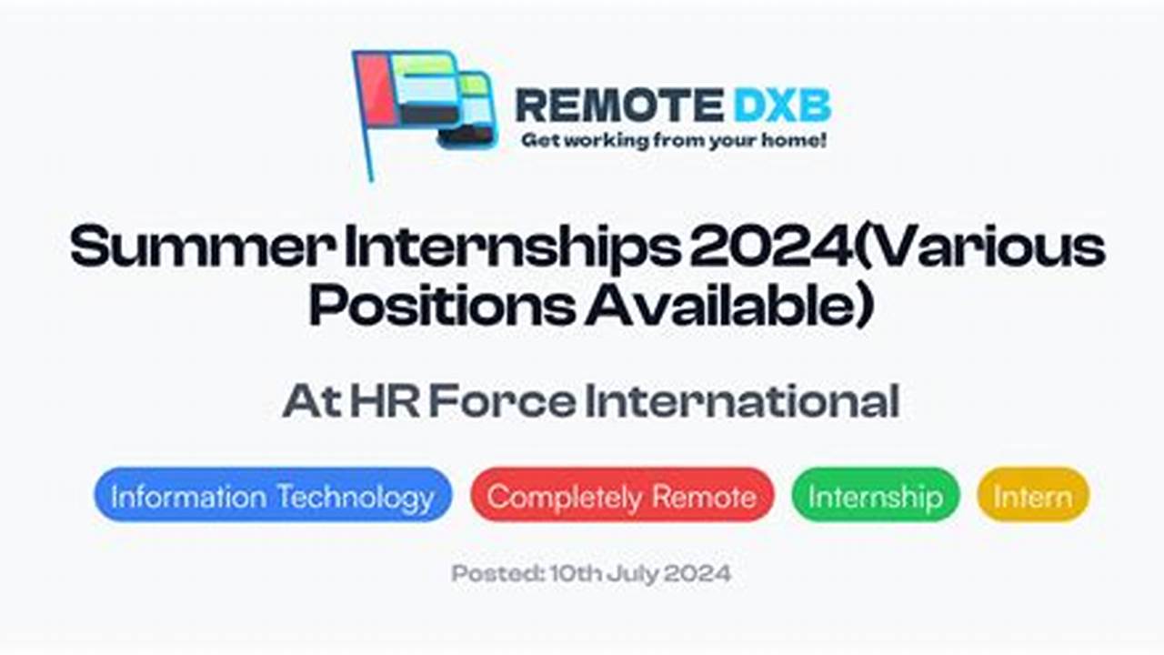 Spring Internships 2024 Remote