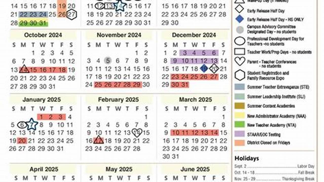 Spring Isd School Calendar 2024-25