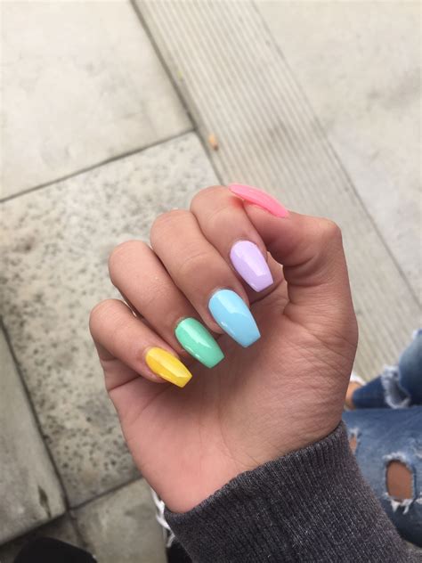 Spring bright colors Spring nails, Nails, Color