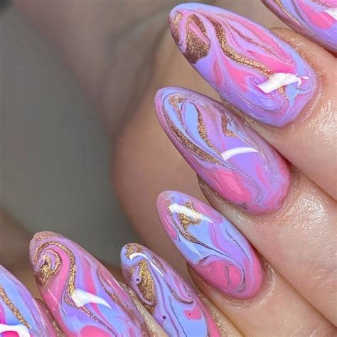 Spring Nails Marble