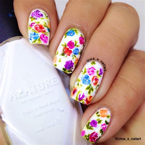 A Spring Fling Green Flower Spring Nail Art The Nail Chronicle