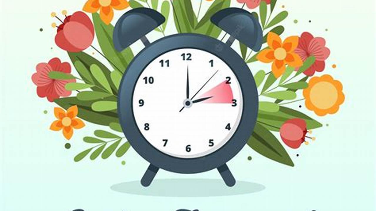 Spring Time Change 2024 Clipart
