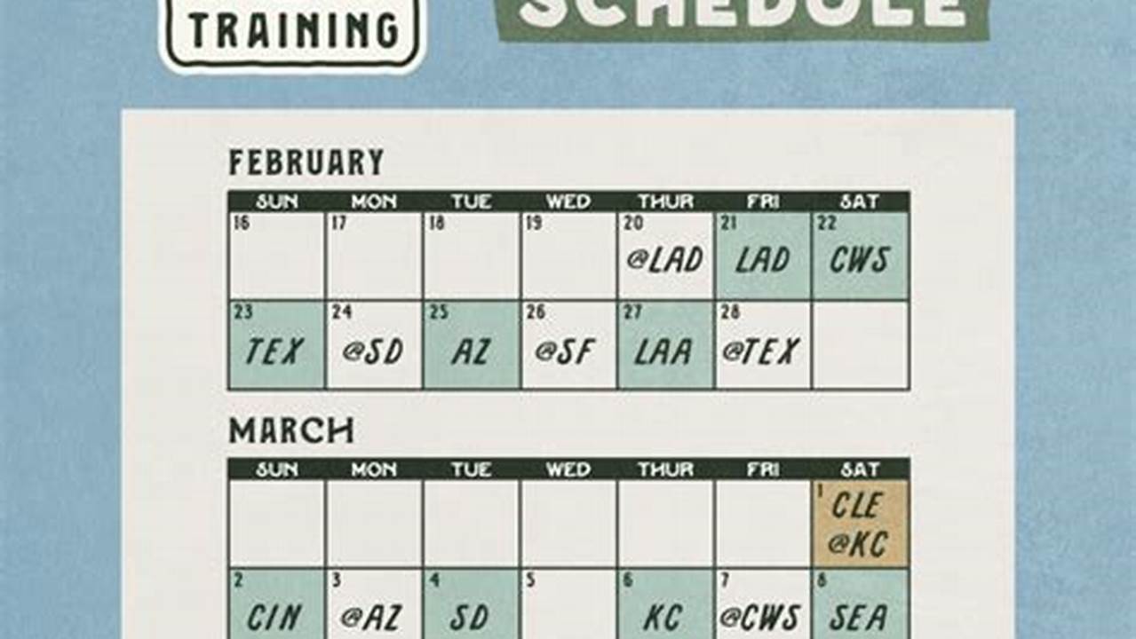 Spring Training 2025 Dates