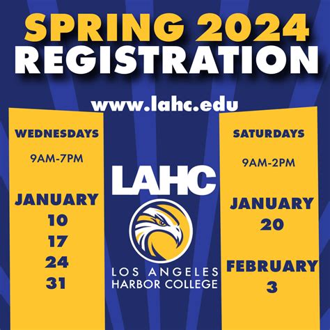 Spring 2024 Registration Schedule
