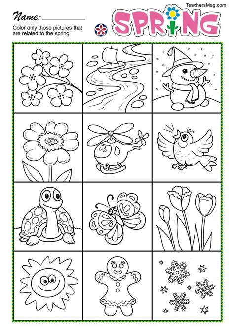 Spring Activities For Preschoolers Printables