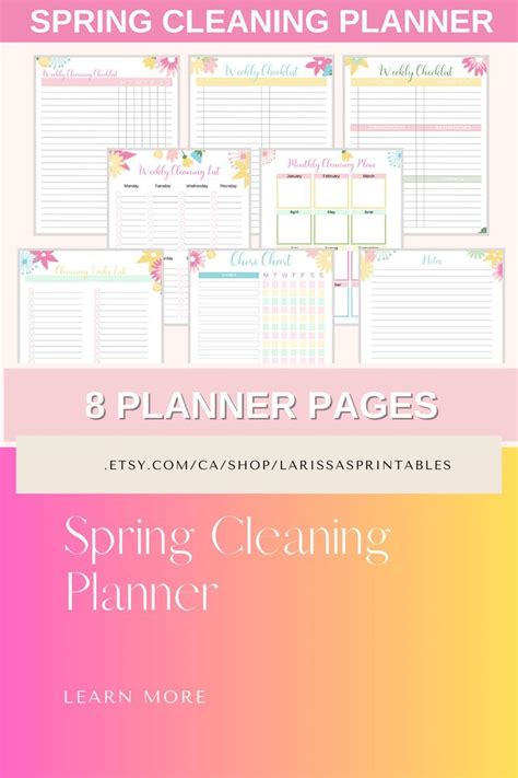 Spring And Fall Chore Schedules Printable