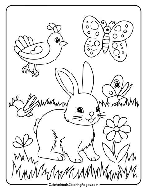 Spring Animals Coloring Pages