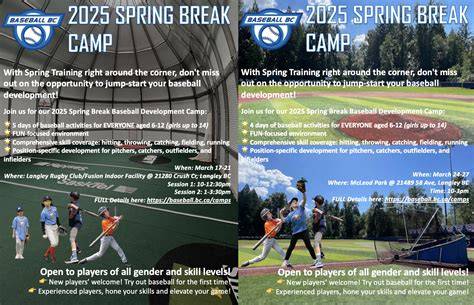 Score Big This Spring Break with Top Baseball Camps for Kids!
