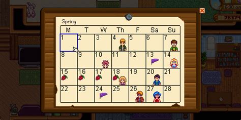 Spring Calendar Stardew – Updated Dates, Schedule & Printable Guide